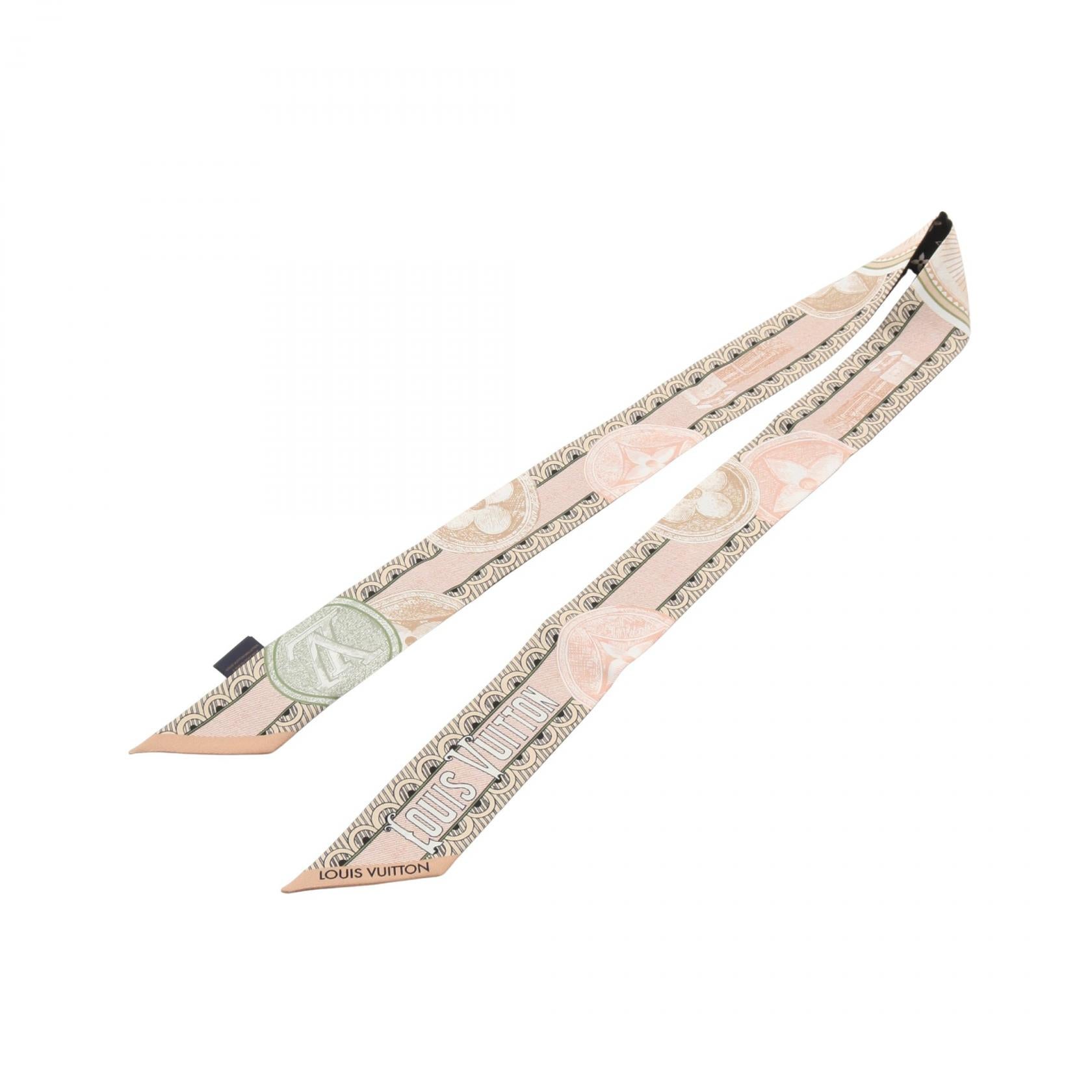 ルイ・ヴィトン シルクスカーフ ベージュ/ブラック バンドーBB マル メルヴェイユーズ スカーフ シルク ベージュ ブラック