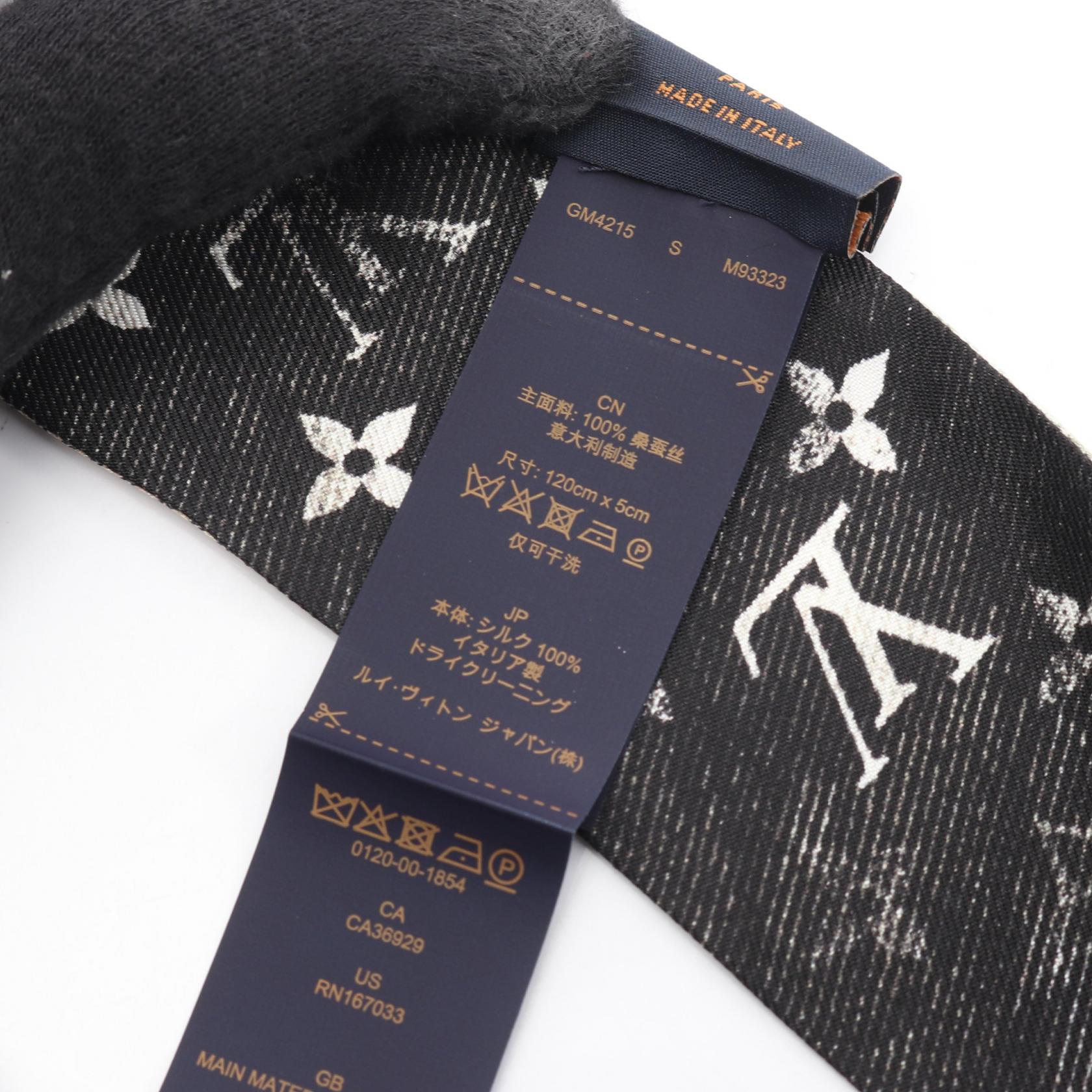 バンドーBB マル メルヴェイユーズ スカーフ シルク ベージュ ブラック