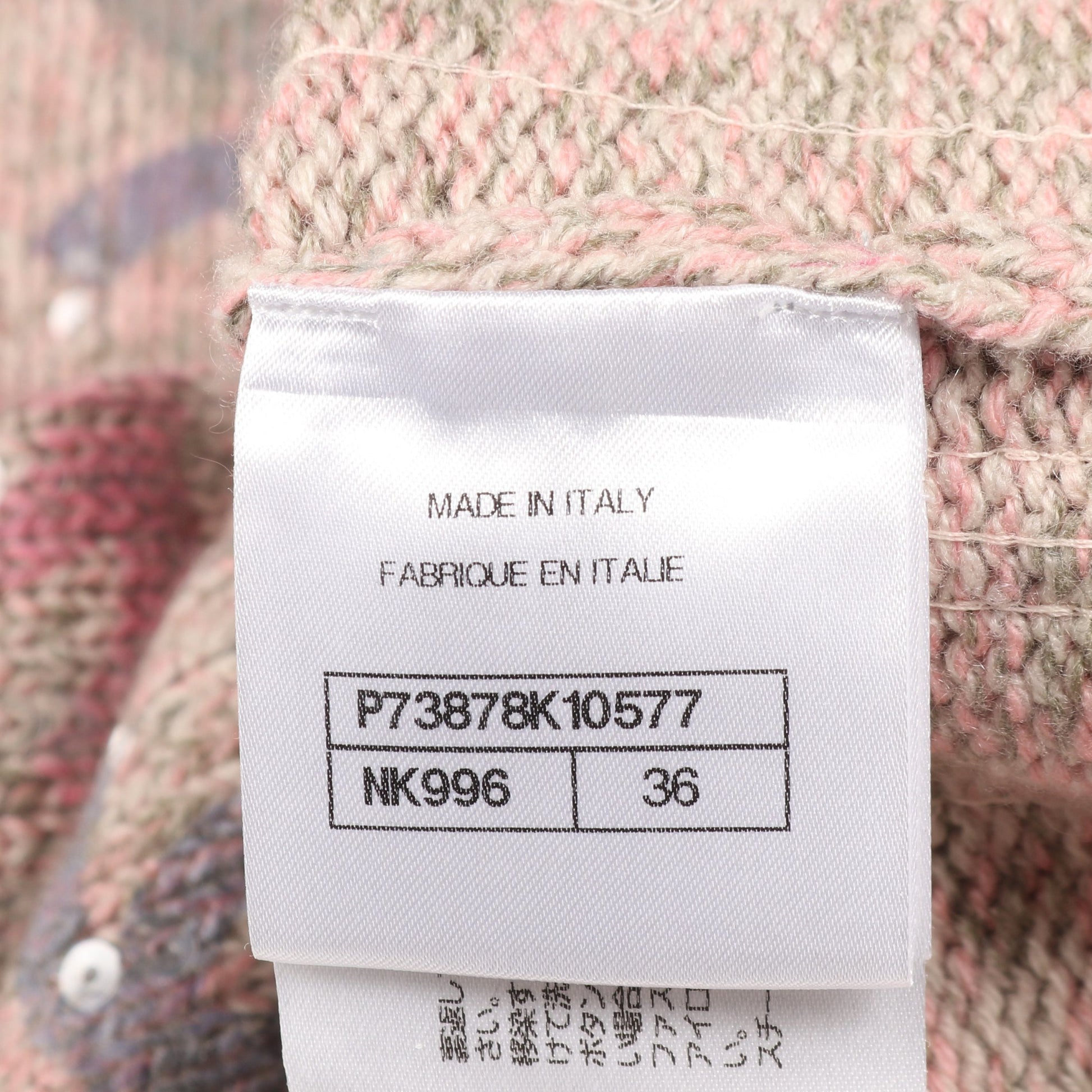 ココマーク スパンコール セーター ニット タートルネック カシミヤ ピンク マルチカラー シャネル トップス CHANEL