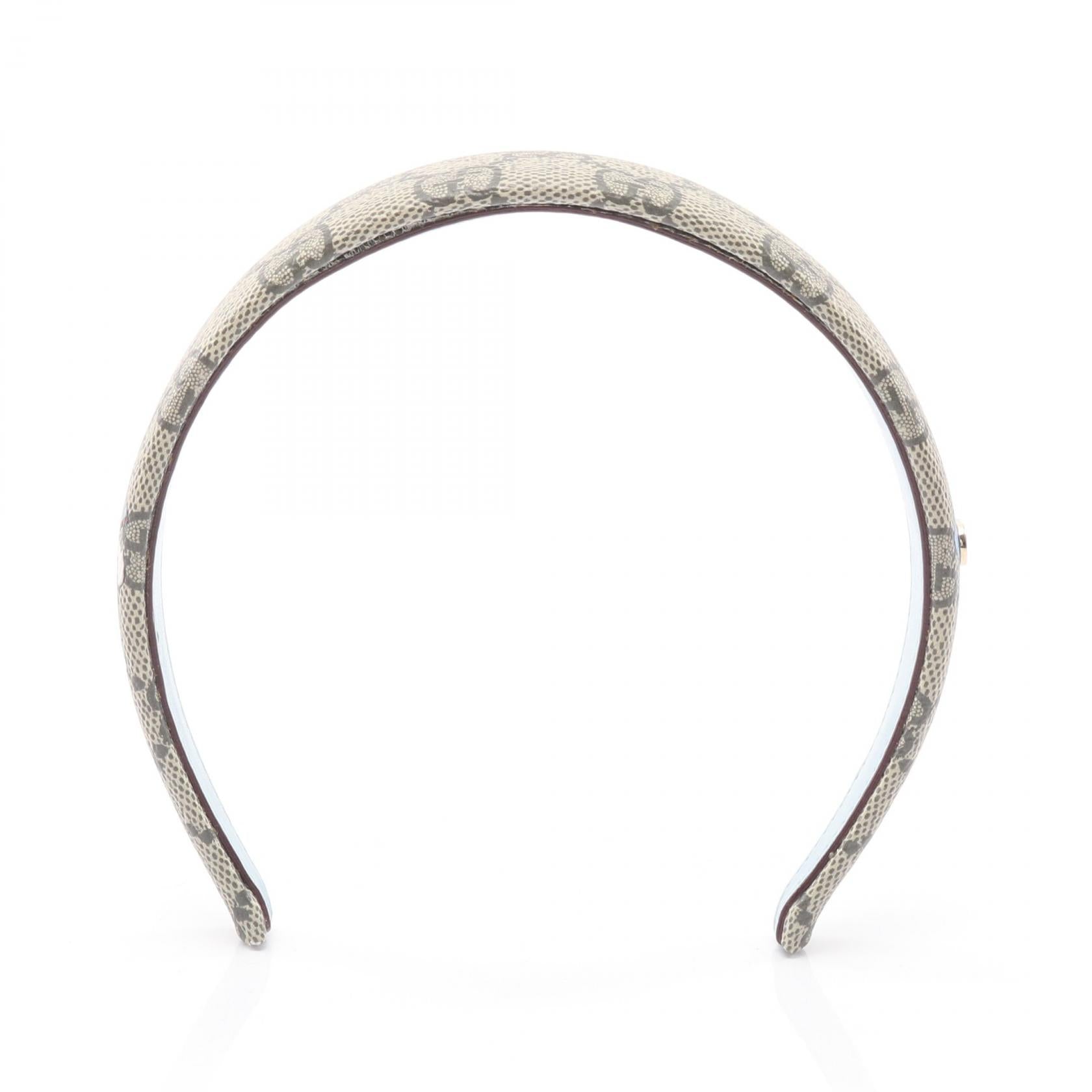 GUCCI × ヒグチユウコ カチューシャ PVC レザー ベージュ ブラウン