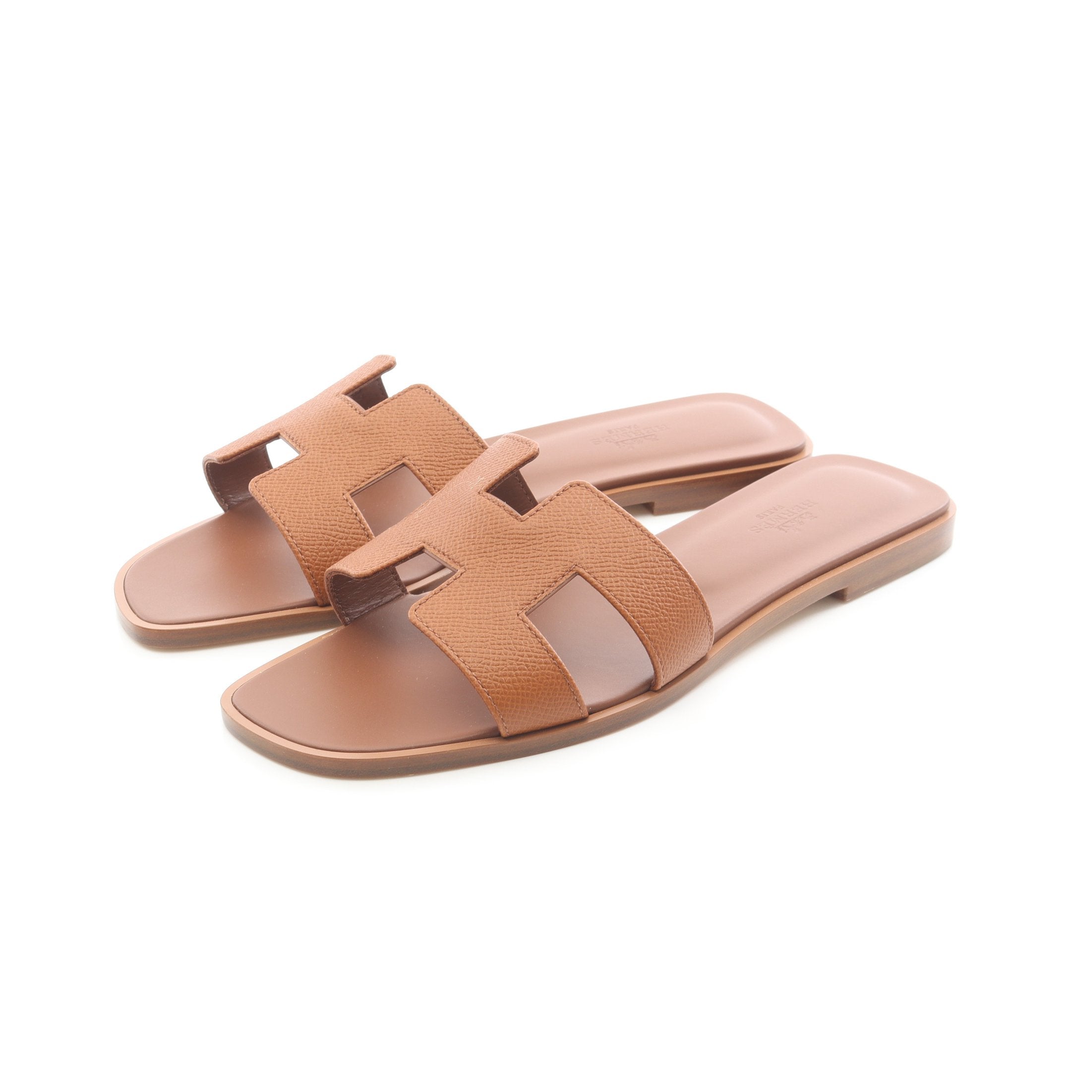 オラン ゴールド ミュール サンダル ヴォーエプソン ライトブラウン