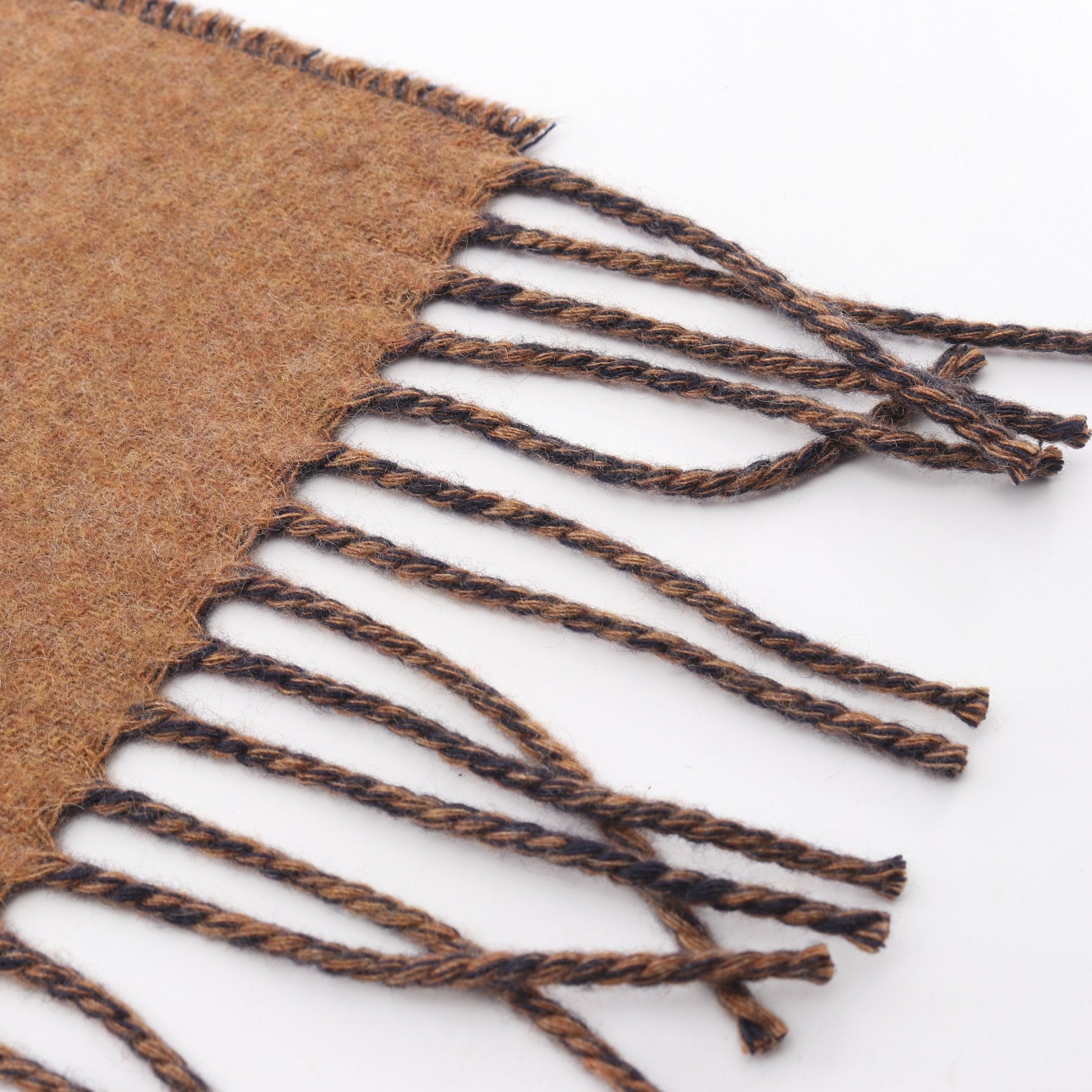 カザック シェブロン マフラー カシミヤ ブラウン ネイビー エルメス