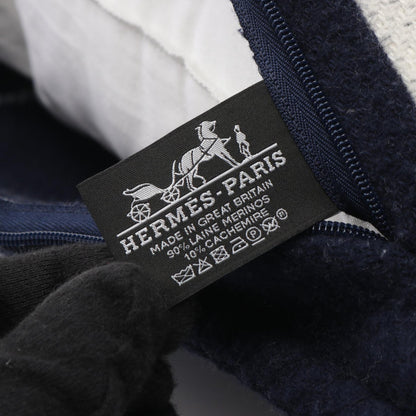 アヴァロン3 PM インテリア ウール カシミヤ ネイビー ブルーグレー エルメス 財布・小物 HERMES