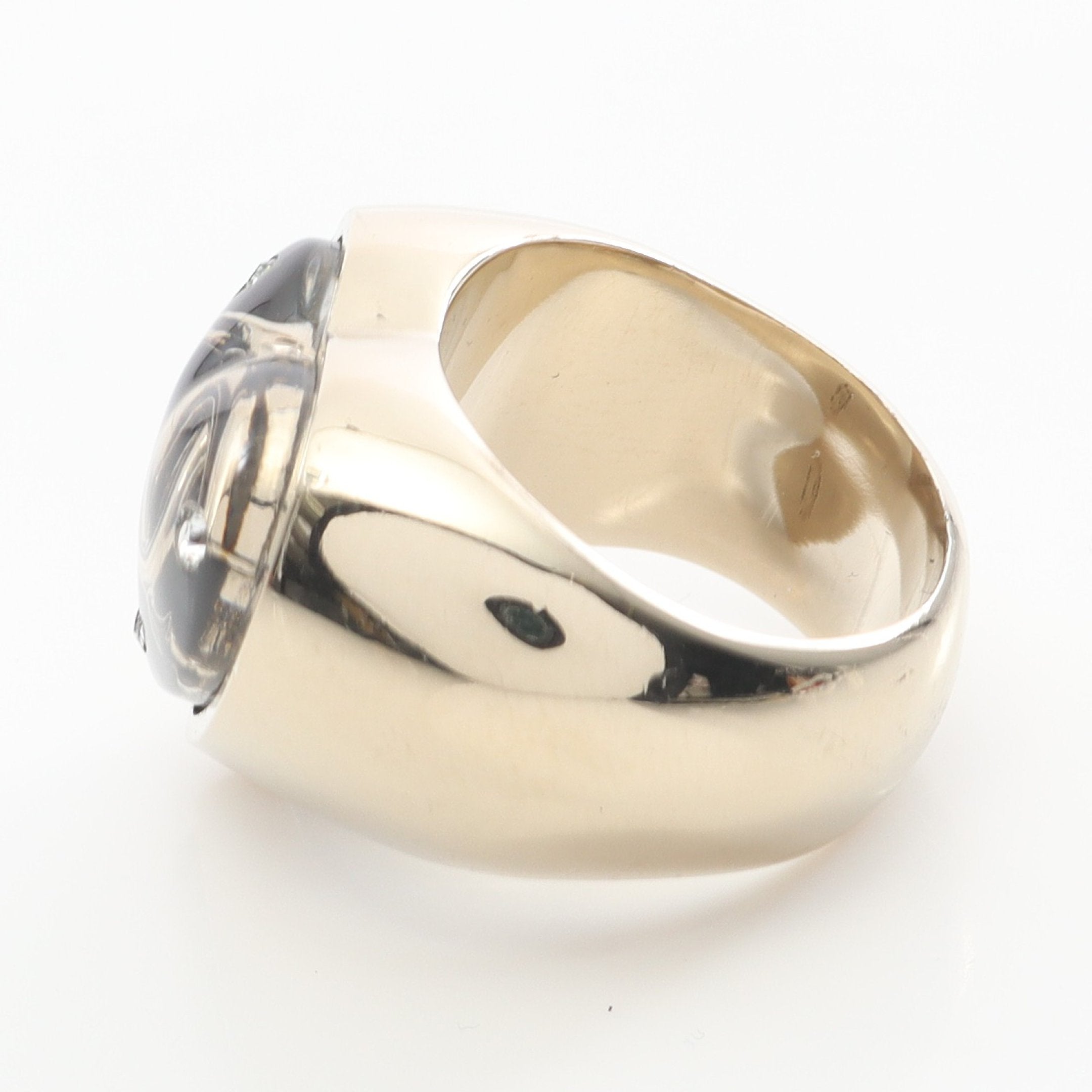 CHANEL ゴールド ブラック リング CHANEL シャネル ダブルココマークリング 指輪 ゴールド シルバー 00A