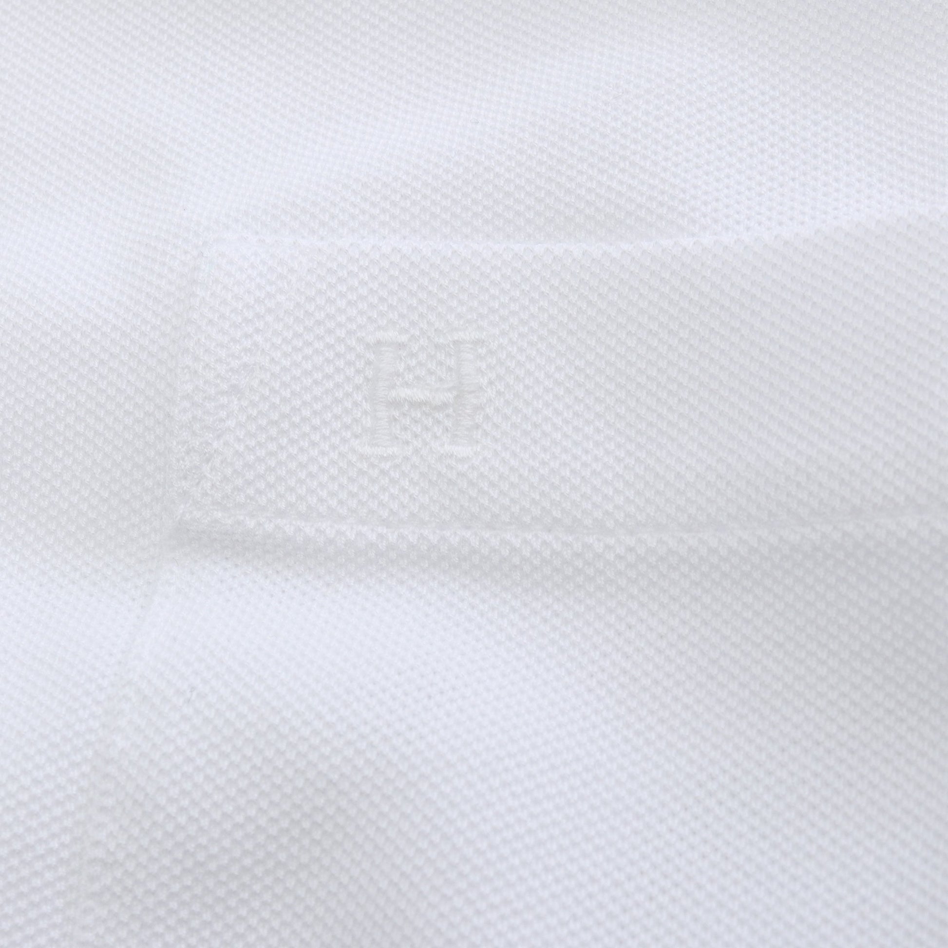H刺繍 ポケット Tシャツ クルーネック 半袖 コットン ホワイト エルメス トップス HERMES