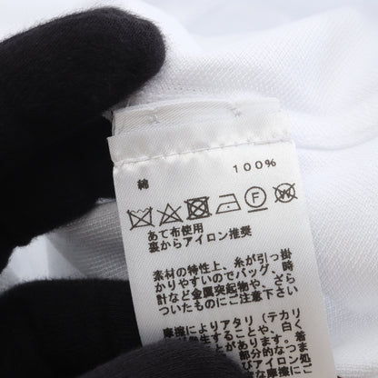 H刺繍 ポケット Tシャツ クルーネック 半袖 コットン ホワイト エルメス トップス HERMES