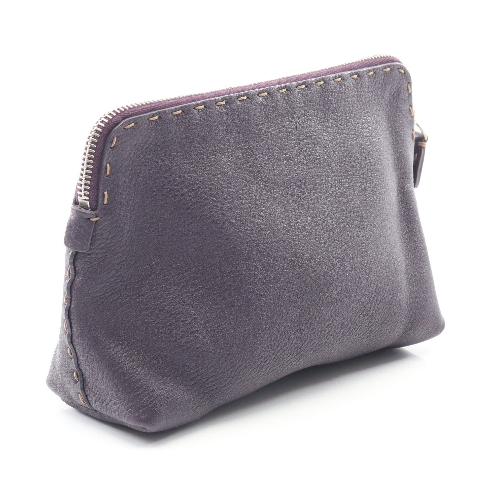 セレリア ポーチ レザー パープル メタリック フェンディ 財布・小物 FENDI