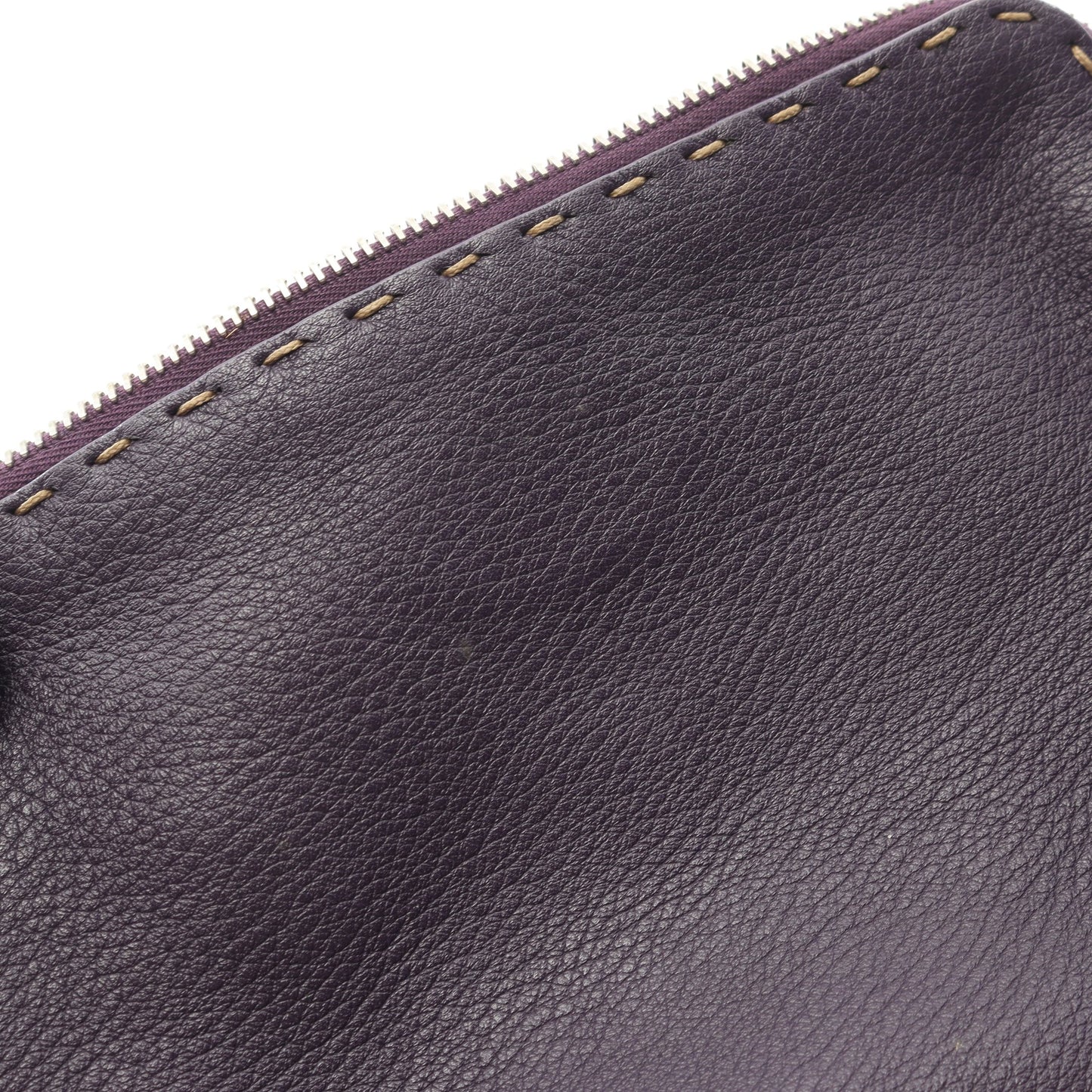 セレリア ポーチ レザー パープル メタリック フェンディ 財布・小物 FENDI