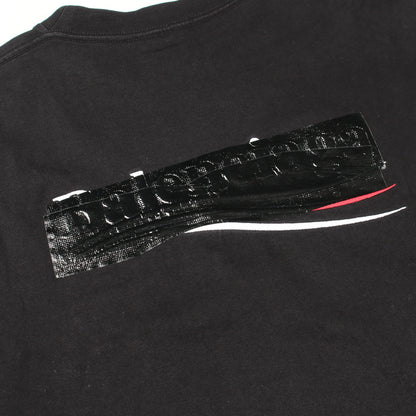 GAFFER バックロゴ ラージフィット 半袖Tシャツ コットン ブラック バレンシアガ トップス BALENCIAGA
