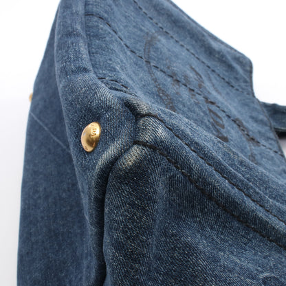 DENIM CANAPA カナパ ハンドバッグ トートバッグ デニム インディゴブルー プラダ バッグ PRADA