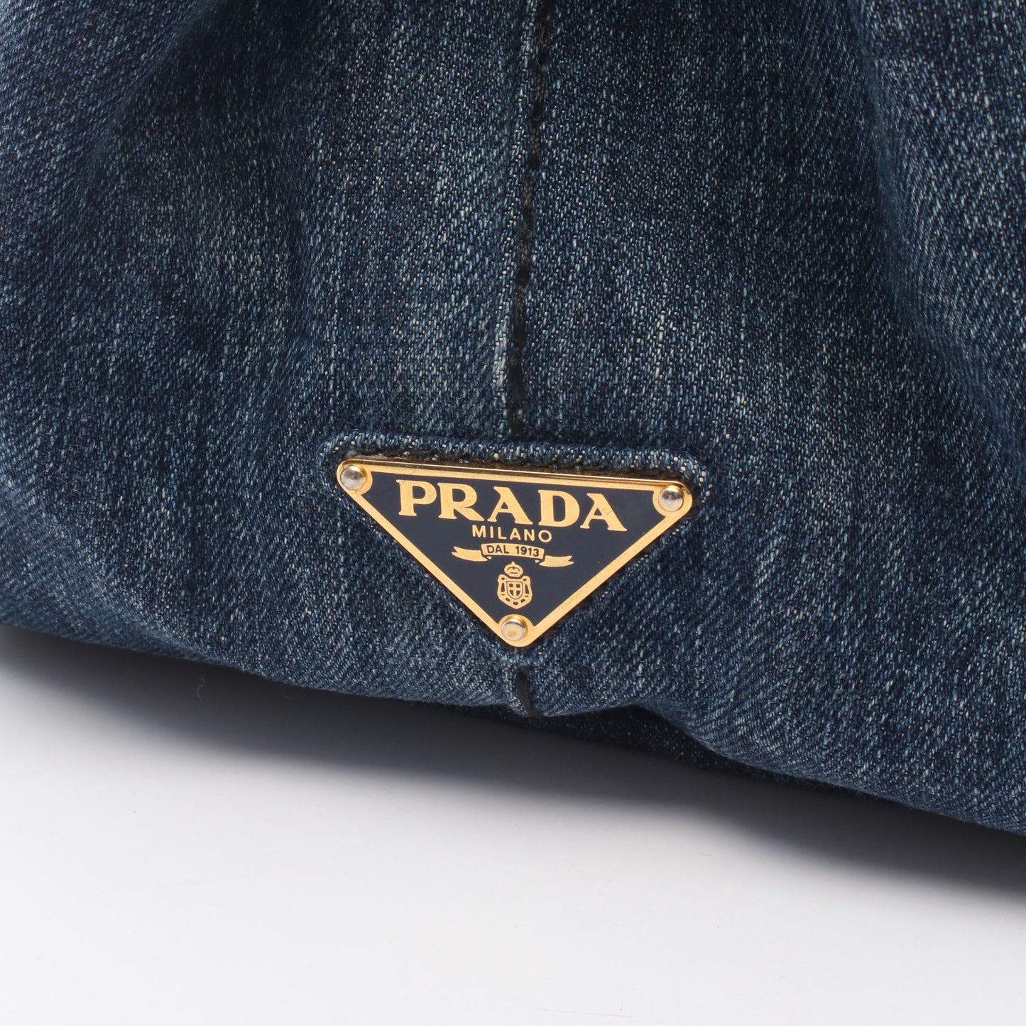 DENIM CANAPA カナパ ハンドバッグ トートバッグ デニム インディゴブルー プラダ バッグ PRADA