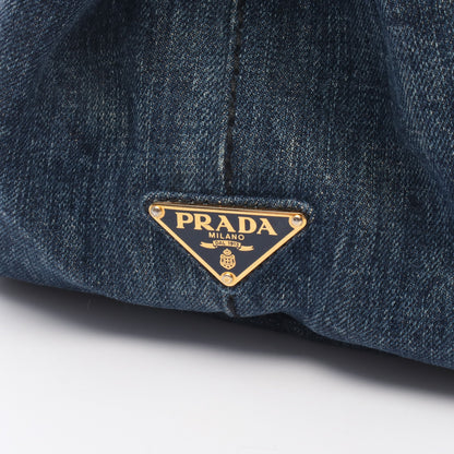 DENIM CANAPA カナパ ハンドバッグ トートバッグ デニム インディゴブルー プラダ バッグ PRADA