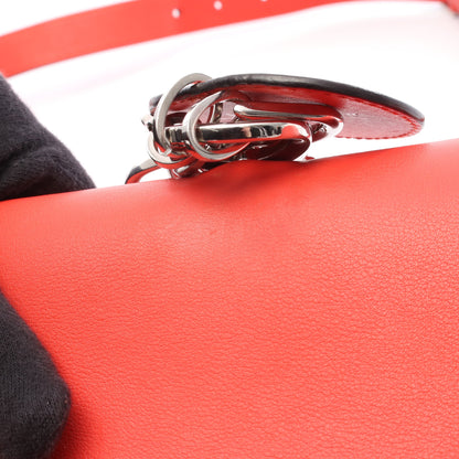 ビーディオール ハンドバッグ レザー レッド 2WAY クリスチャンディオール バッグ Christian Dior