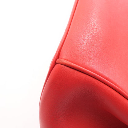 ビーディオール ハンドバッグ レザー レッド 2WAY クリスチャンディオール バッグ Christian Dior