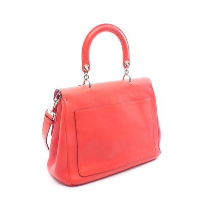 ビーディオール ハンドバッグ レザー レッド 2WAY クリスチャンディオール バッグ Christian Dior