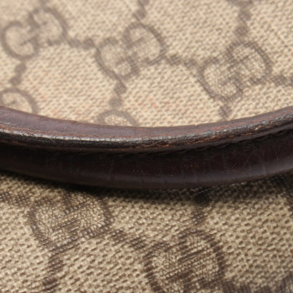 GGスプリーム ハンドバッグ トートバッグ PVC レザー ベージュ ダークブラウン グッチ バッグ GUCCI