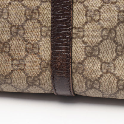 GGスプリーム ハンドバッグ トートバッグ PVC レザー ベージュ ダークブラウン グッチ バッグ GUCCI