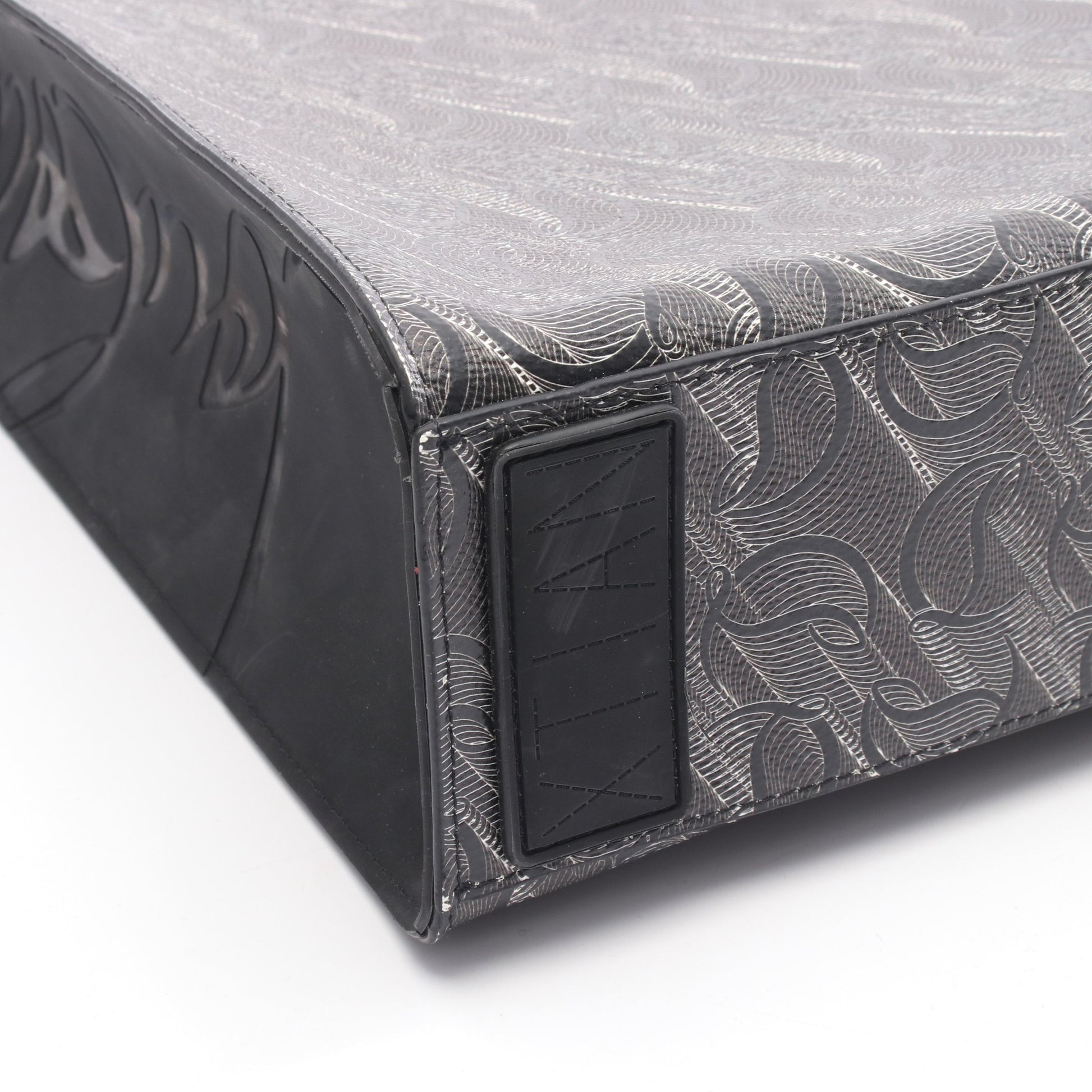 RUISTOTE ルイストート シグネチャー ハンドバッグ トートバッグ PVC レザー グレー ブラック クリスチャンルブタン バッグ Christian Louboutin