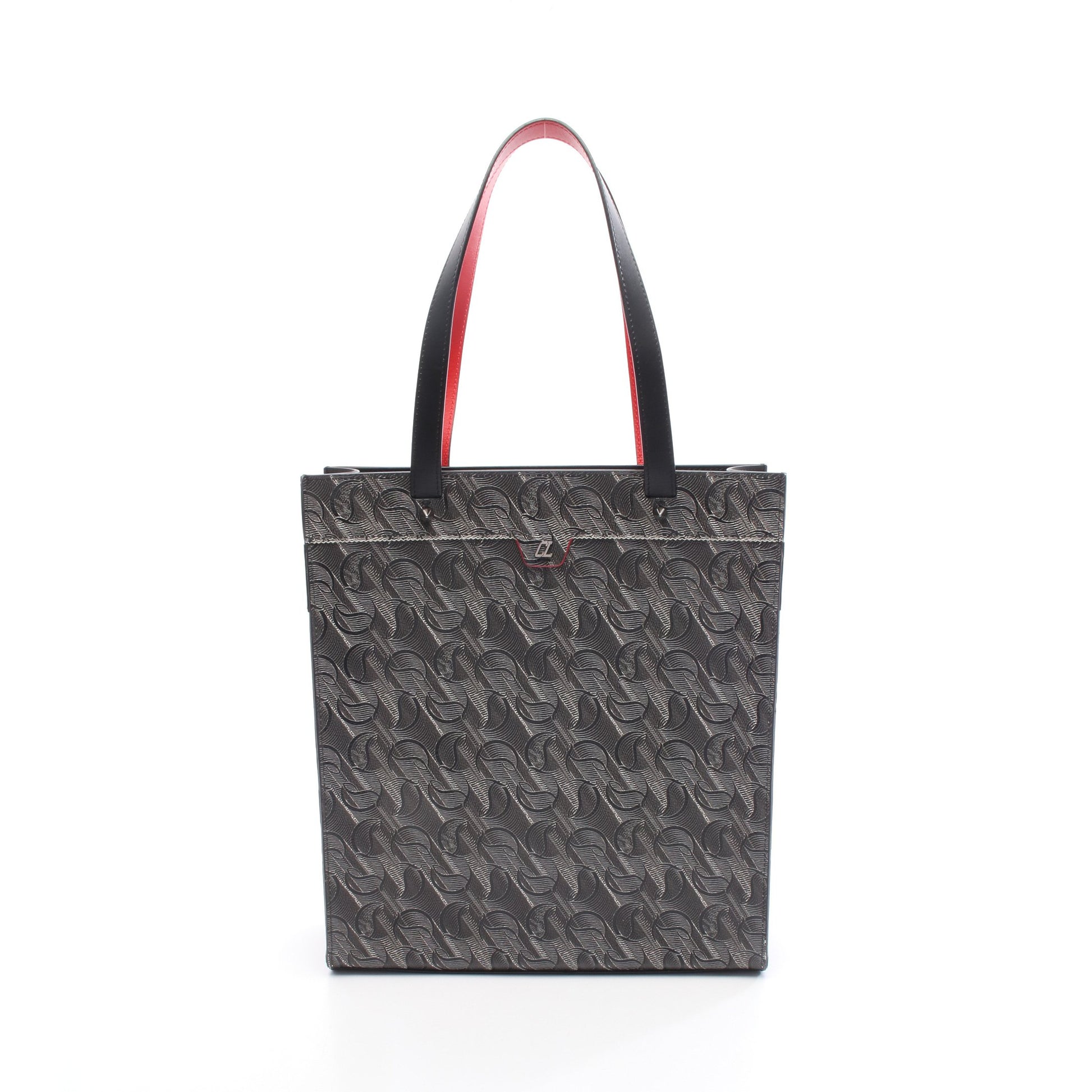 RUISTOTE ルイストート シグネチャー ハンドバッグ トートバッグ PVC レザー グレー ブラック クリスチャンルブタン バッグ Christian Louboutin