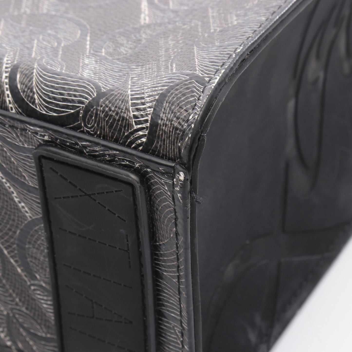 RUISTOTE ルイストート シグネチャー ハンドバッグ トートバッグ PVC レザー グレー ブラック クリスチャンルブタン バッグ Christian Louboutin