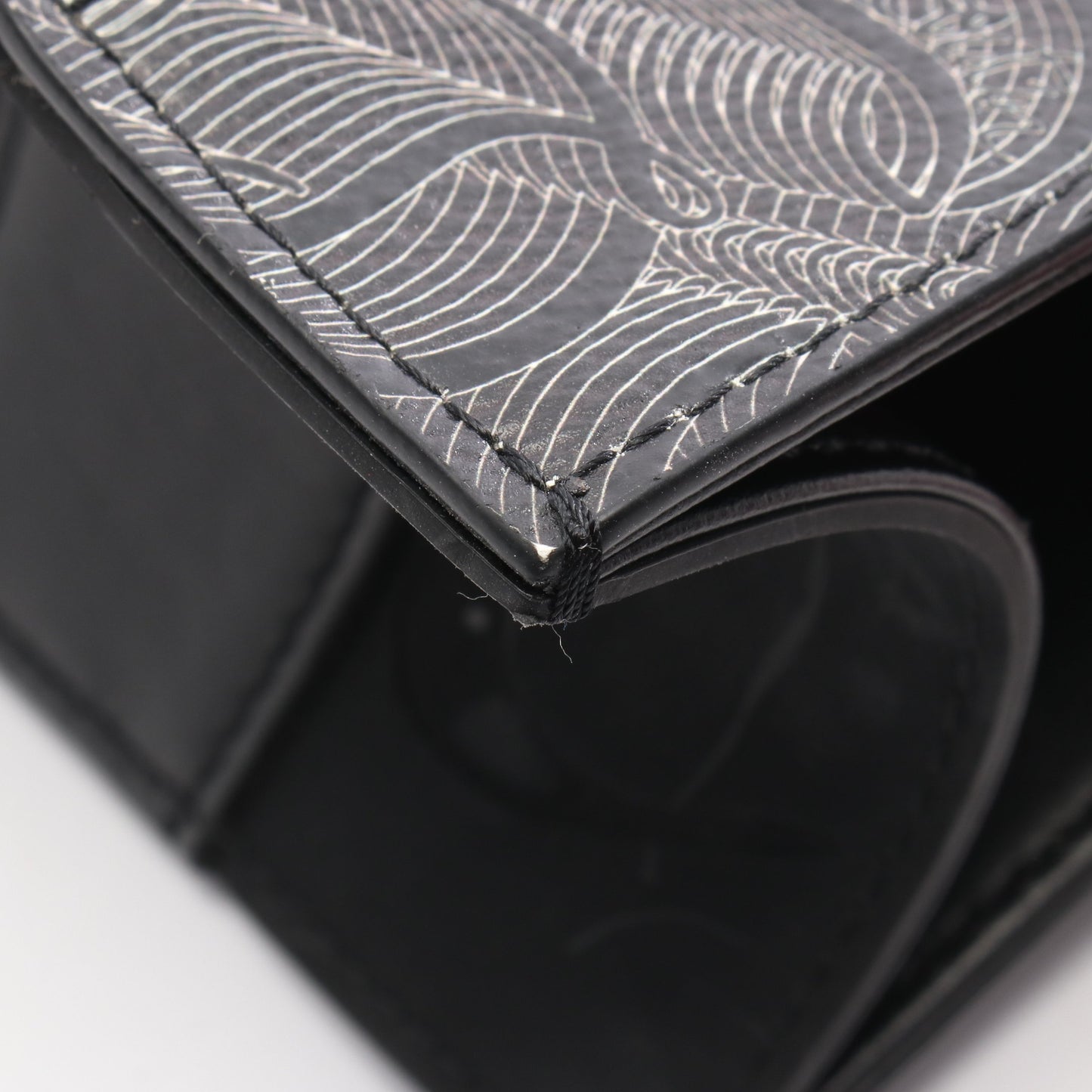 RUISTOTE ルイストート シグネチャー ハンドバッグ トートバッグ PVC レザー グレー ブラック クリスチャンルブタン バッグ Christian Louboutin