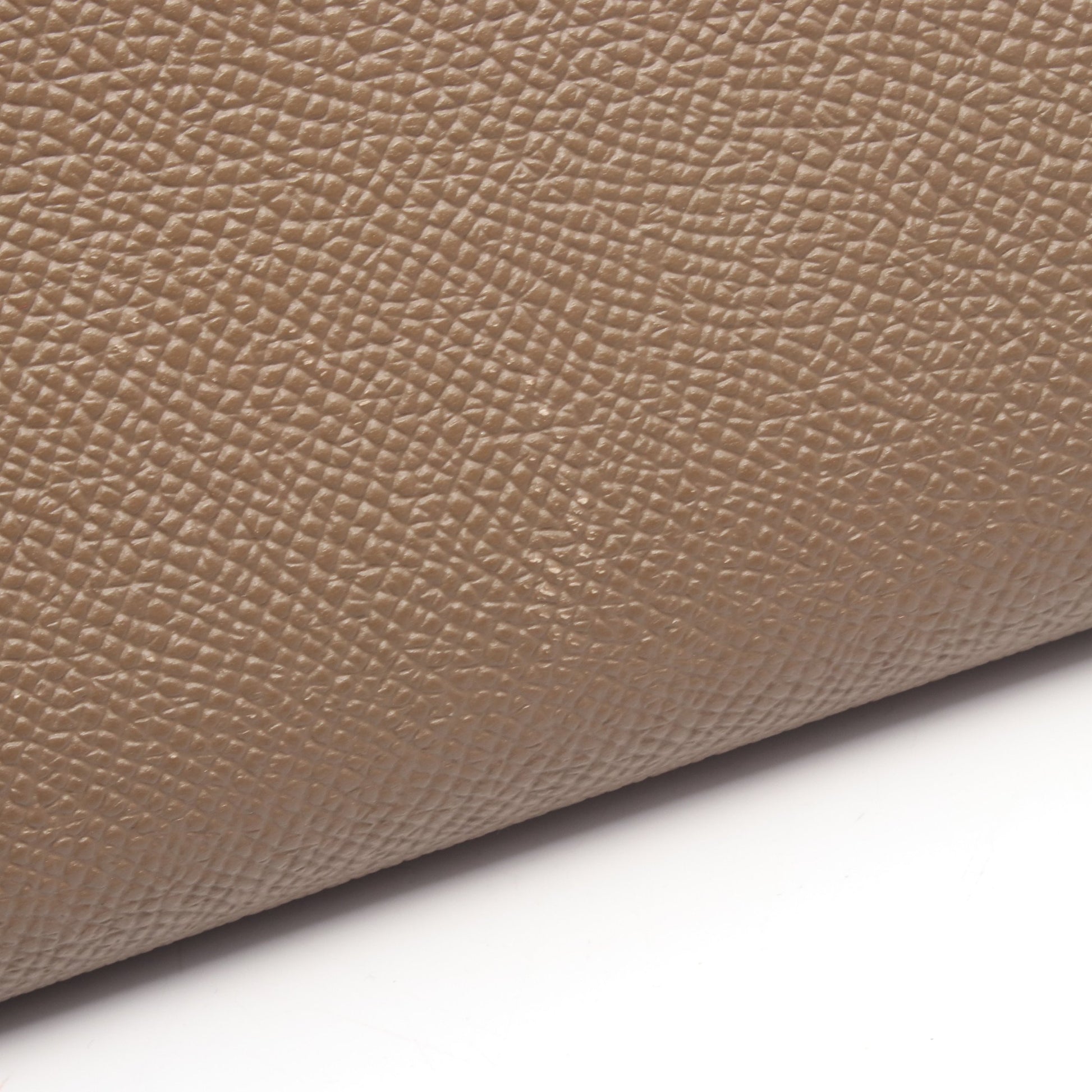 アザップロング シルクイン EQUATEUR エトゥープ ラウンドファスナー長財布 ヴォーエプソン グレーブラウン シルバー金具 D刻印 エルメス 財布・小物 HERMES