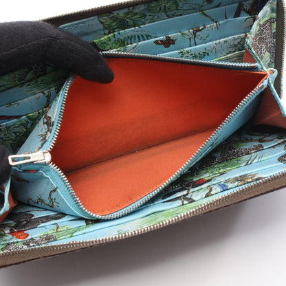 アザップロング シルクイン EQUATEUR エトゥープ ラウンドファスナー長財布 ヴォーエプソン グレーブラウン シルバー金具 D刻印 エルメス 財布・小物 HERMES