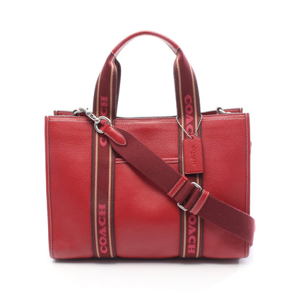 スミス ハンドバッグ トートバッグ レザー レッド 2WAY コーチ バッグ COACH