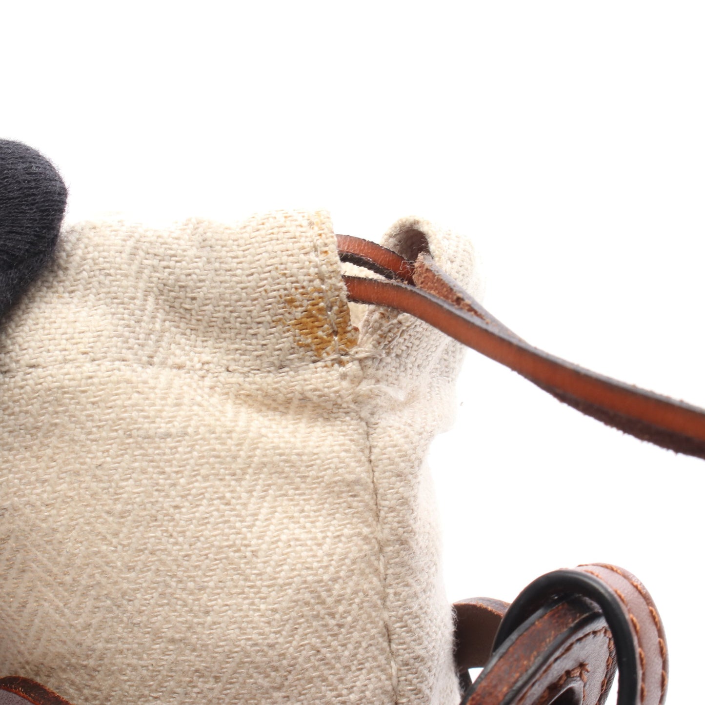 アナグラムカットアウト ポケット ショルダーバッグ レザー キャンバス ブラウン ベージュ ロエベ バッグ LOEWE