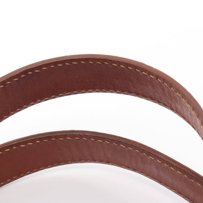 マカダム ハンドバッグ PVC レザー ダークブラウン ライトブラウン セリーヌ バッグ CELINE