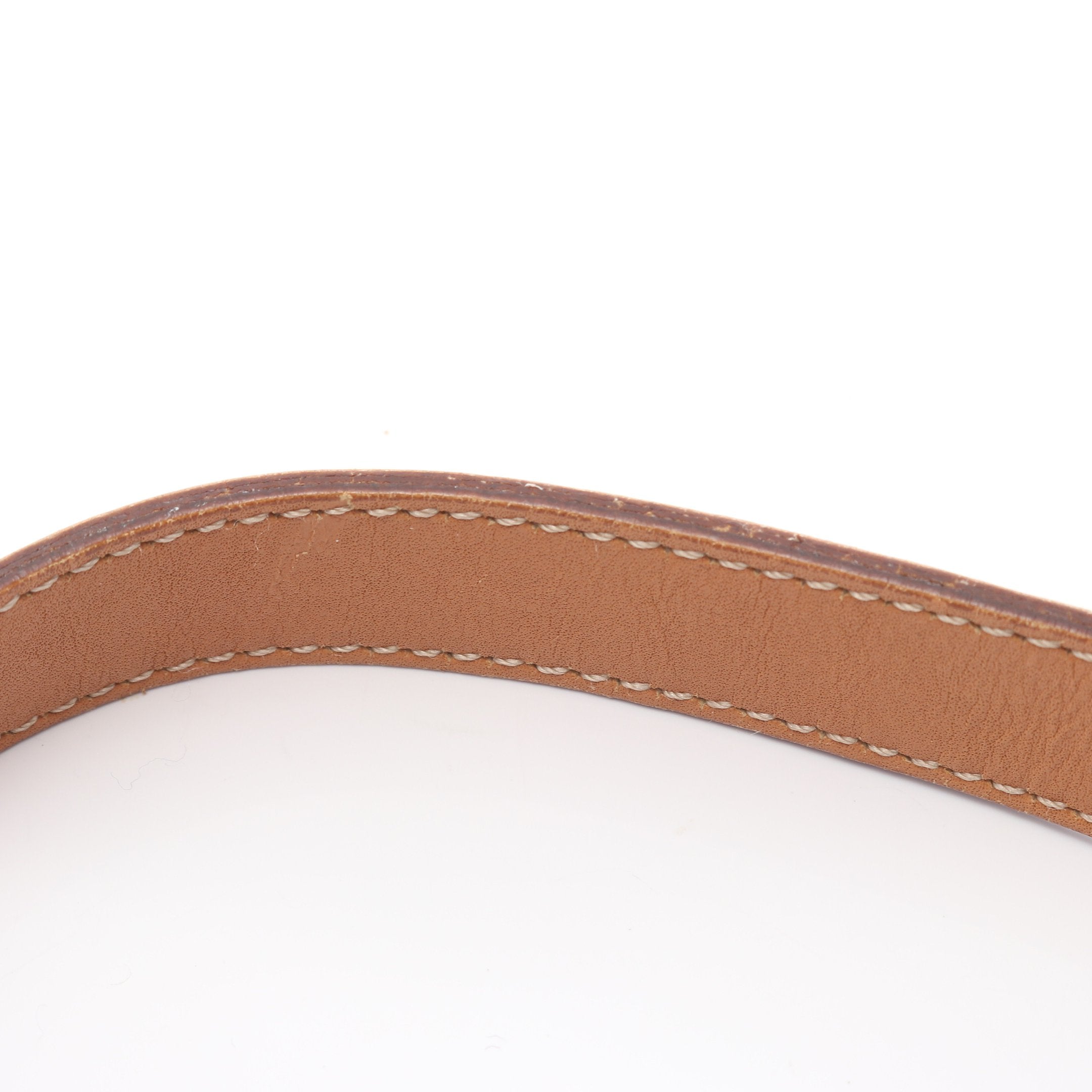 マカダム ショルダーバッグ PVC レザー ベージュ ライトブラウン