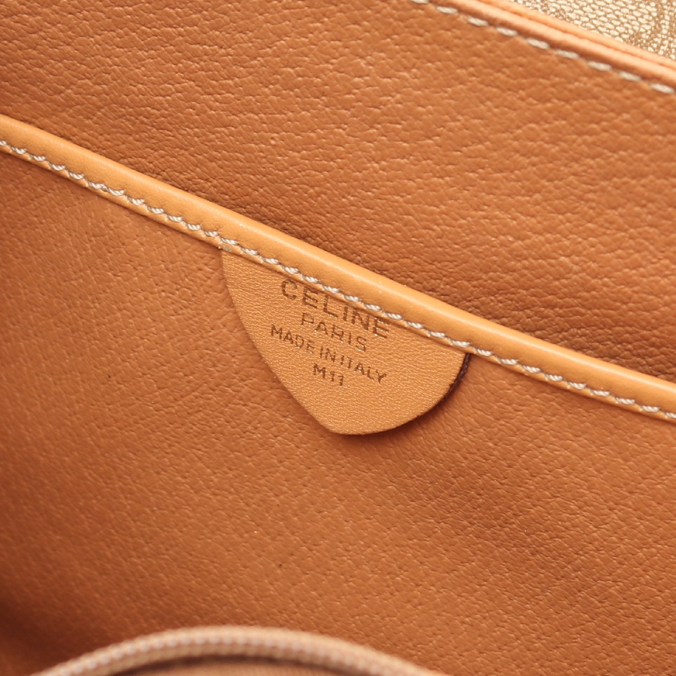 マカダム ショルダーバッグ PVC レザー ベージュ ライトブラウン