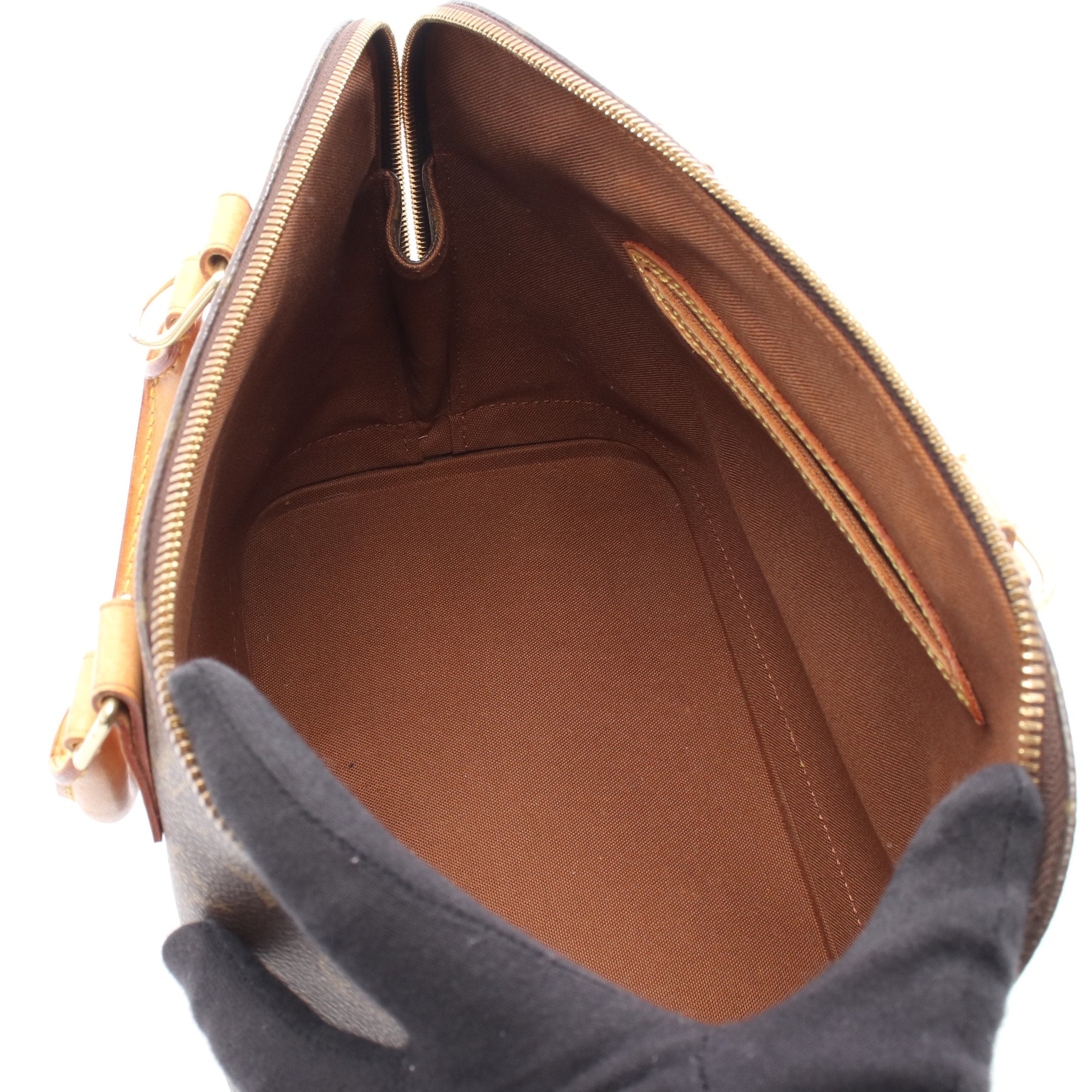 アルマPM モノグラム ハンドバッグ PVC レザー ブラウン ルイヴィトン