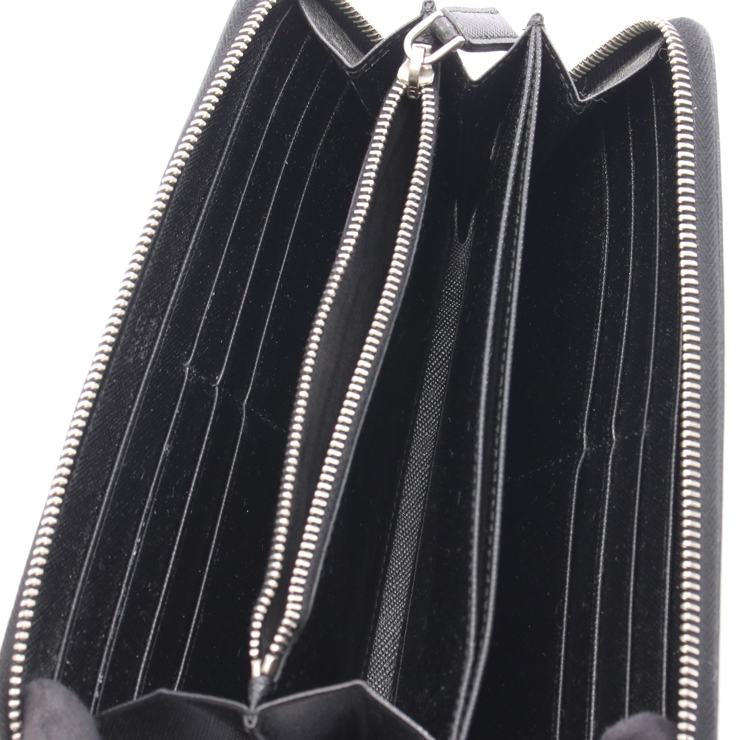 SAFFIANO ラウンドファスナー長財布 サフィアーノレザー ブラック プラダ 財布・小物 PRADA