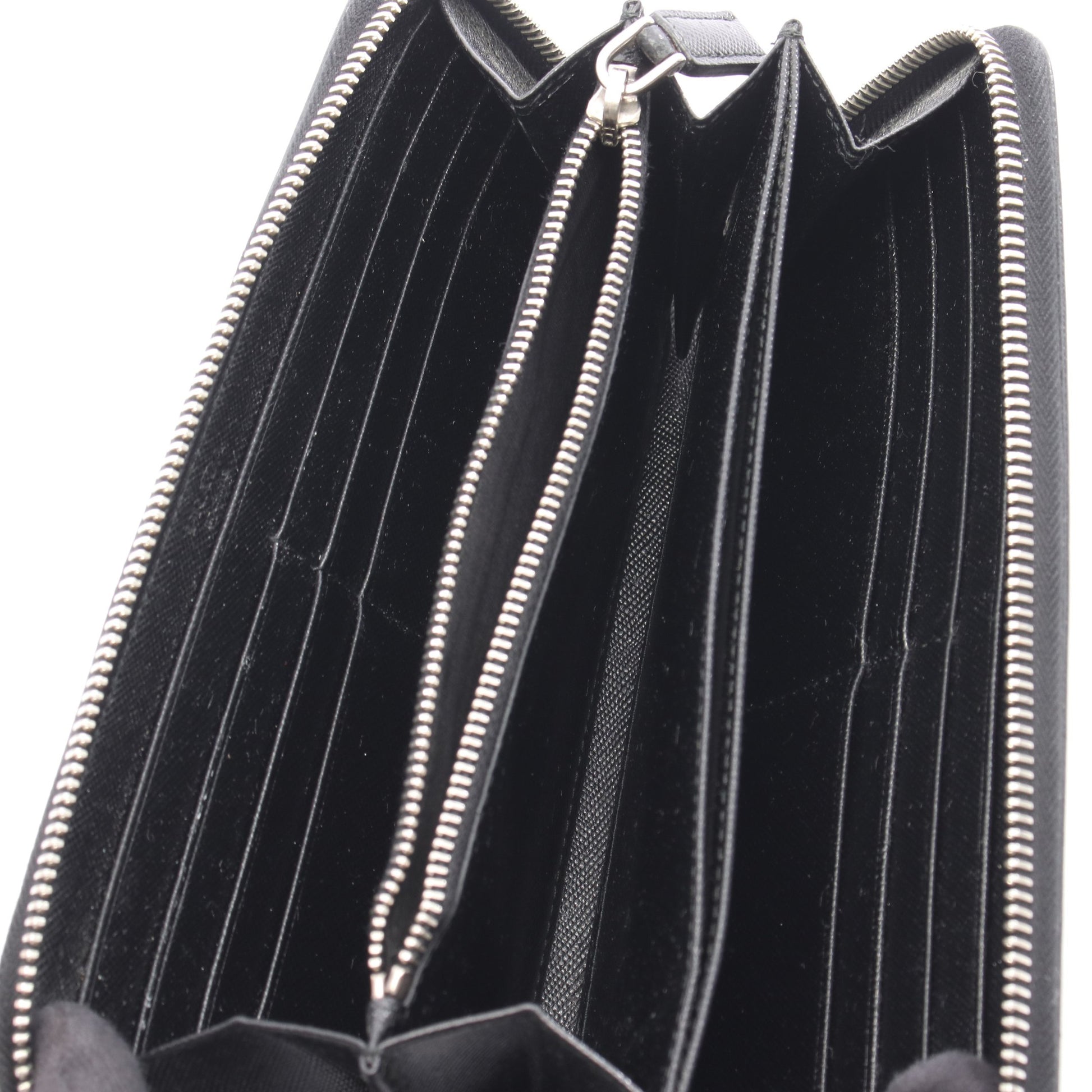 SAFFIANO ラウンドファスナー長財布 サフィアーノレザー ブラック プラダ 財布・小物 PRADA