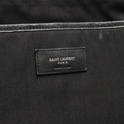 シティ サンローラン バックパック リュックサック ロゴ刺繍 キャンバス レザー ブラック サンローランパリ バッグ SAINT LAURENT PARIS