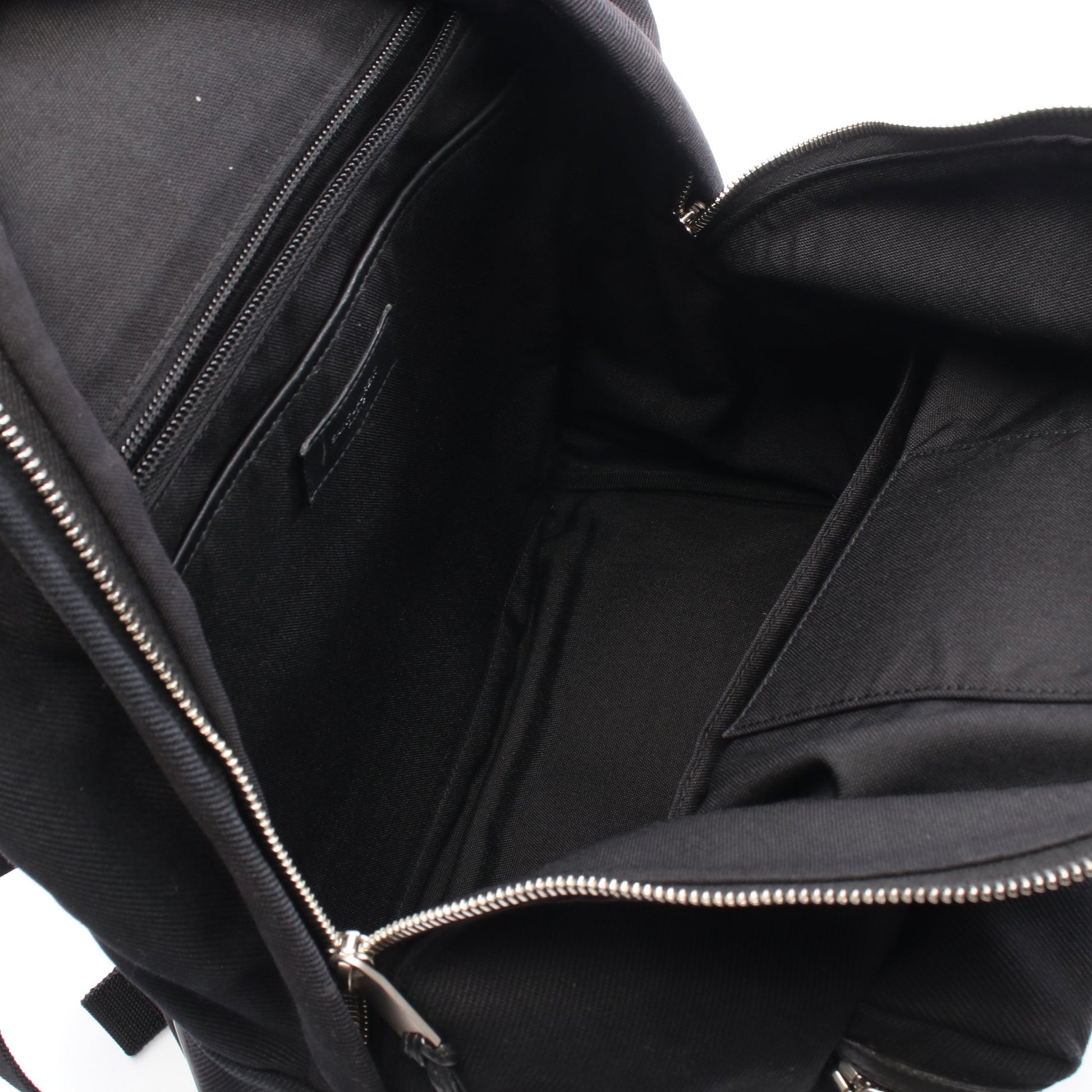 シティ サンローラン バックパック リュックサック ロゴ刺繍 キャンバス レザー ブラック サンローランパリ バッグ SAINT LAURENT PARIS