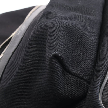 シティ サンローラン バックパック リュックサック ロゴ刺繍 キャンバス レザー ブラック サンローランパリ バッグ SAINT LAURENT PARIS