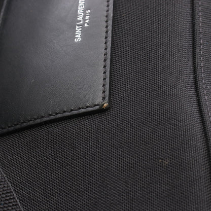 シティ サンローラン バックパック リュックサック ロゴ刺繍 キャンバス レザー ブラック サンローランパリ バッグ SAINT LAURENT PARIS