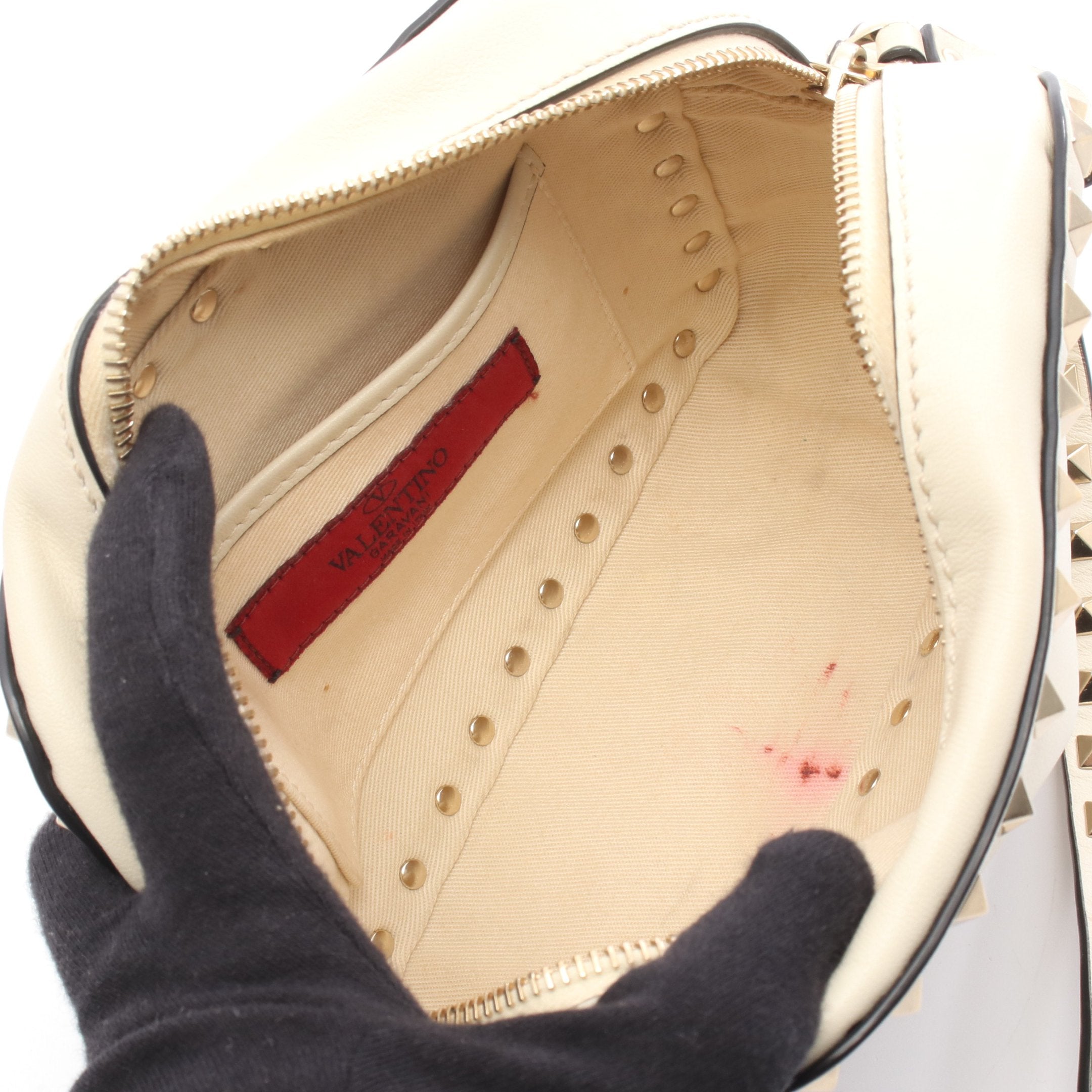 Valentino ロックスタッズ カメラバッグ 極美品】ヴァレンティノ ロックスタッズ カメラバッグ ショルダー