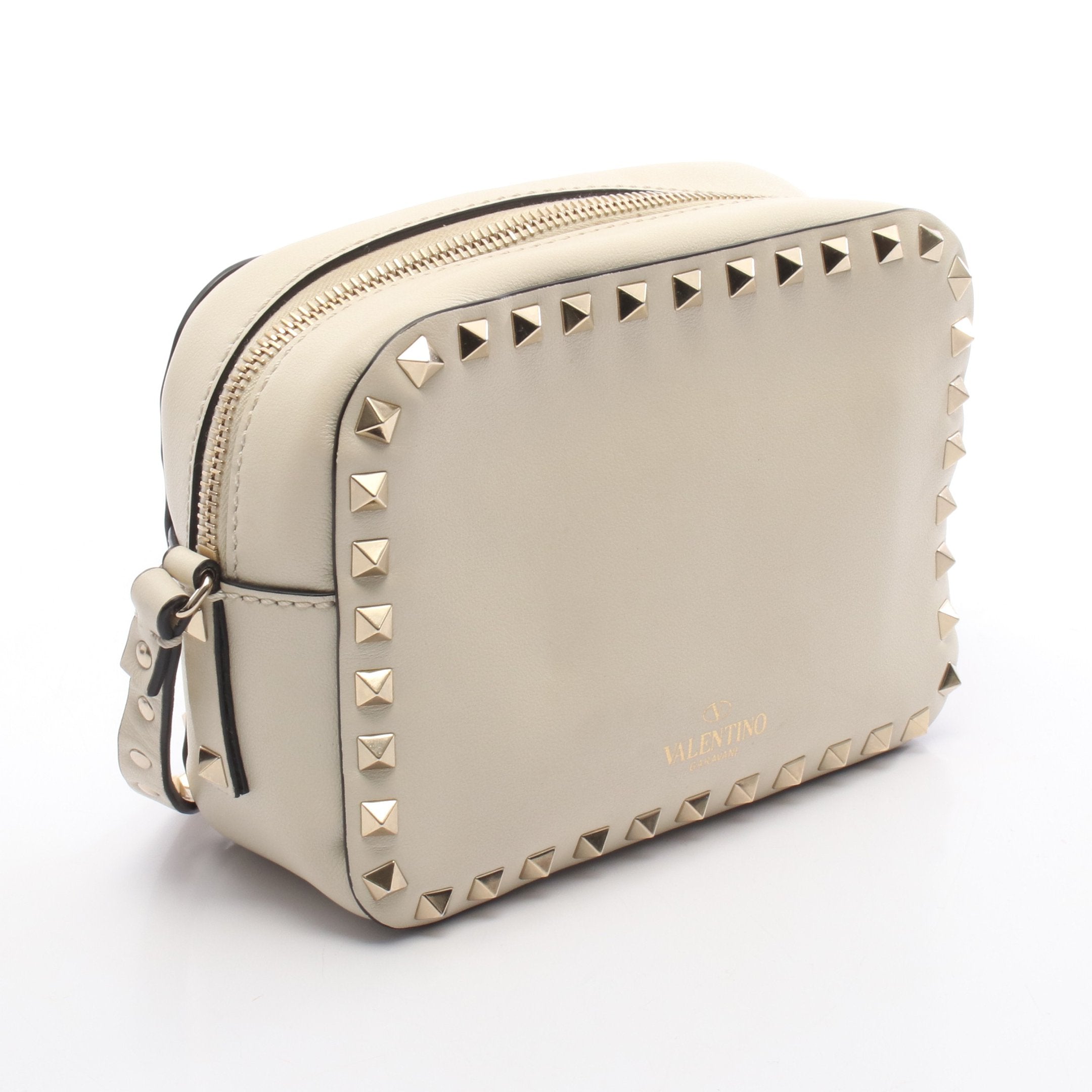 Valentino ロックスタッズ カメラバッグ 極美品】ヴァレンティノ ロックスタッズ カメラバッグ ショルダー