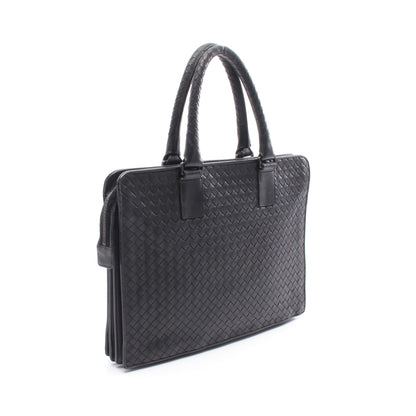 イントレチャート ブリーフケース ビジネスバッグ レザー ブラック ボッテガヴェネタ バッグ BOTTEGA VENETA