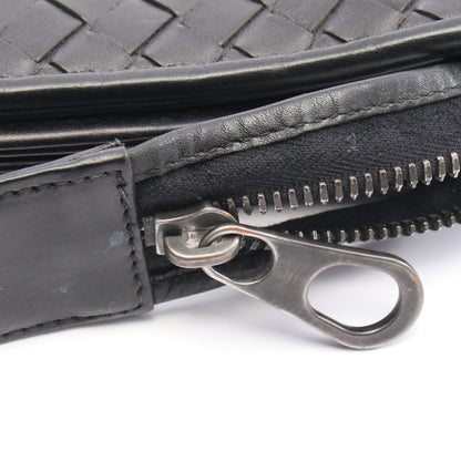 イントレチャート ブリーフケース ビジネスバッグ レザー ブラック ボッテガヴェネタ バッグ BOTTEGA VENETA