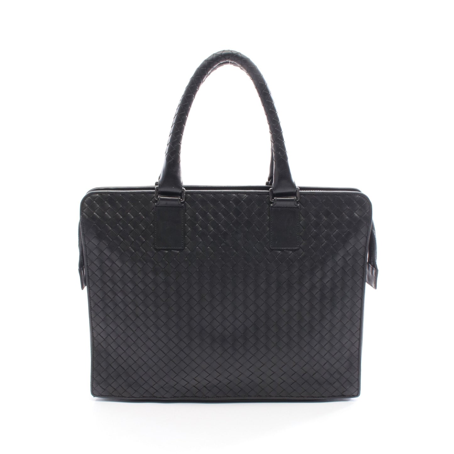 イントレチャート ブリーフケース ビジネスバッグ レザー ブラック ボッテガヴェネタ バッグ BOTTEGA VENETA