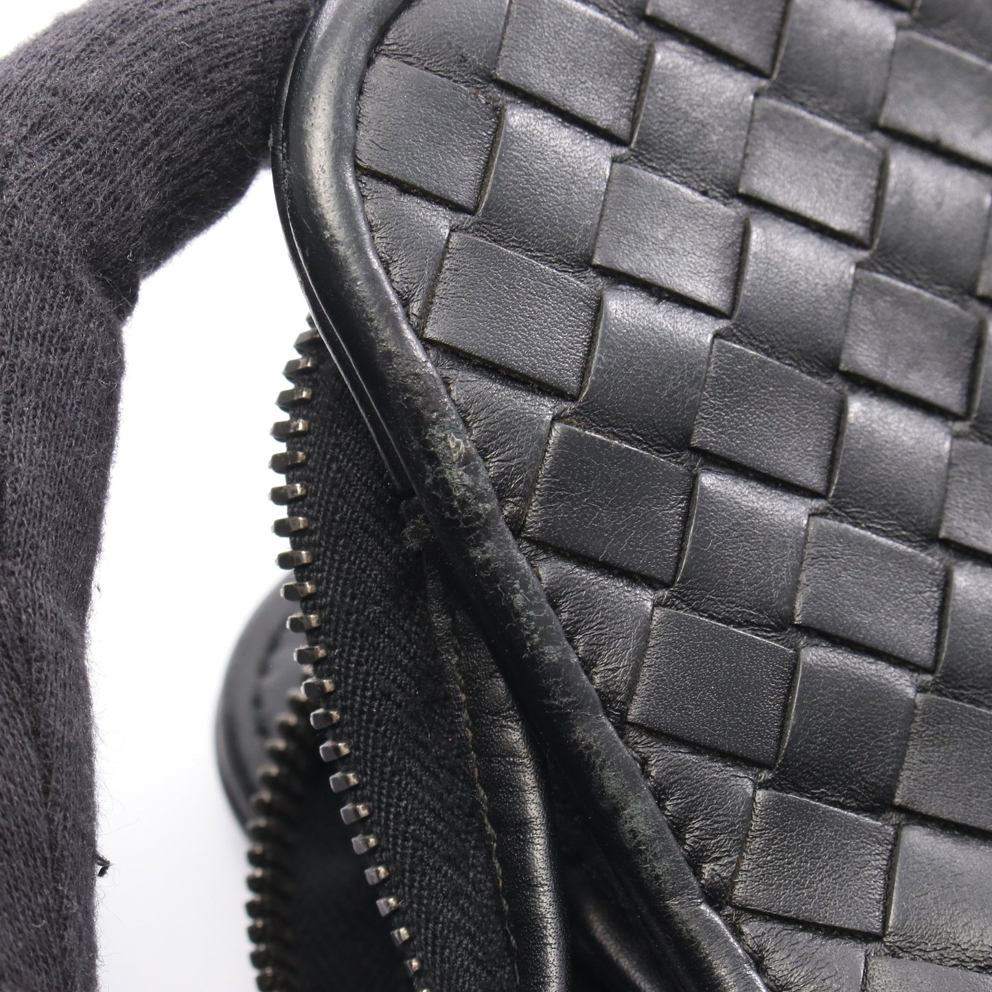 イントレチャート ブリーフケース ビジネスバッグ レザー ブラック ボッテガヴェネタ バッグ BOTTEGA VENETA