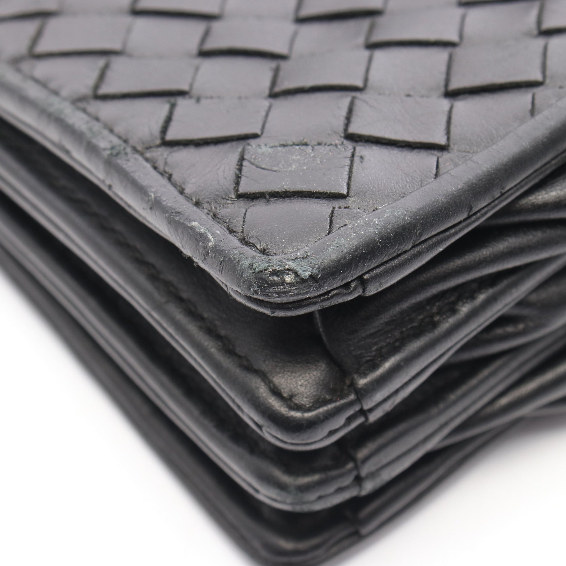 イントレチャート ブリーフケース ビジネスバッグ レザー ブラック ボッテガヴェネタ バッグ BOTTEGA VENETA