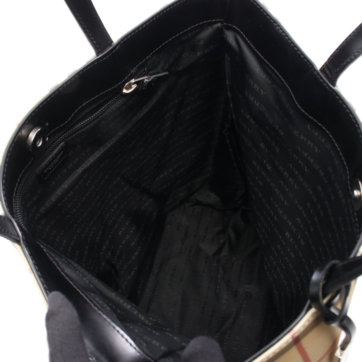 ノバチェック ハンドバッグ トートバッグ PVC レザー ベージュ マルチカラー バーバリー バッグ BURBERRY