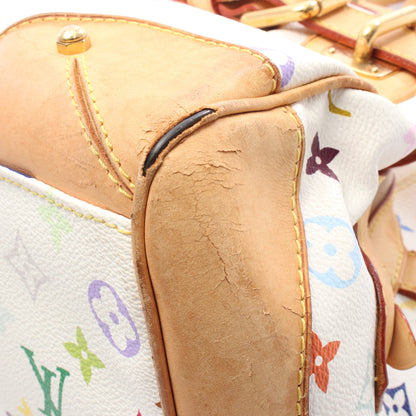 クラウディア モノグラムマルチカラー ブロン ハンドバッグ PVC レザー ホワイト ルイヴィトン バッグ LOUIS VUITTON