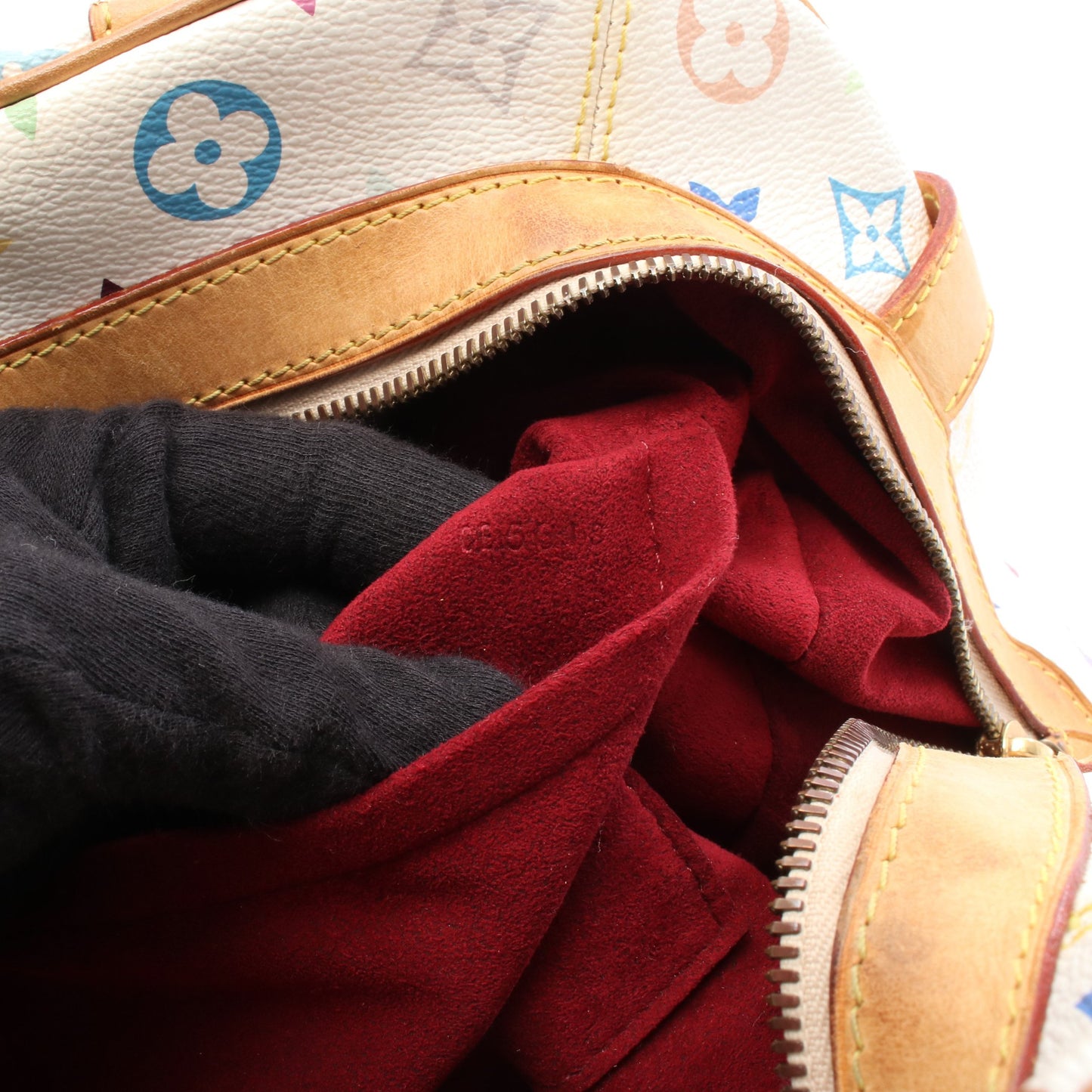 クラウディア モノグラムマルチカラー ブロン ハンドバッグ PVC レザー ホワイト ルイヴィトン バッグ LOUIS VUITTON