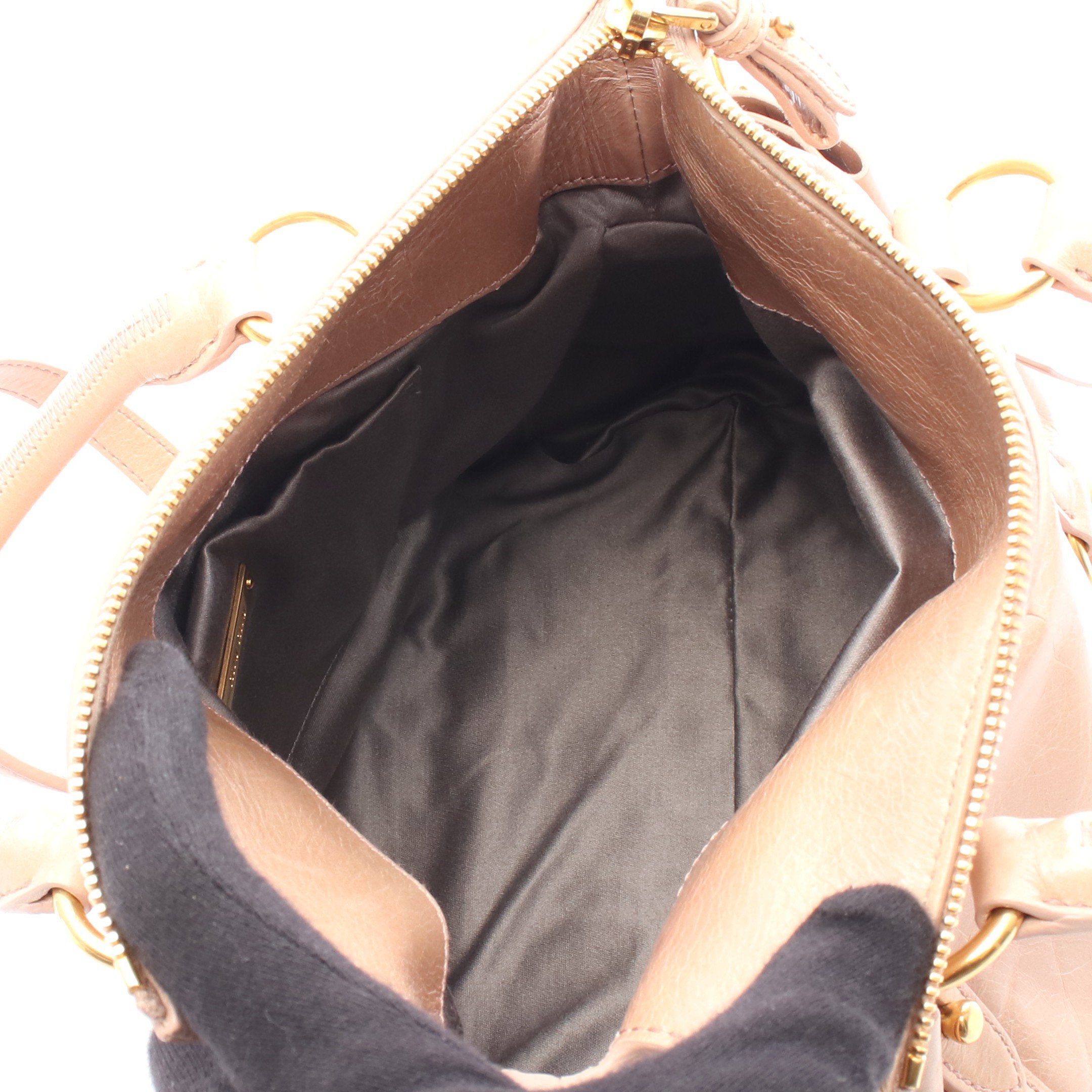 VITELLO LUX サイドリボン ハンドバッグ レザー ピンク 2WAY ミュウ